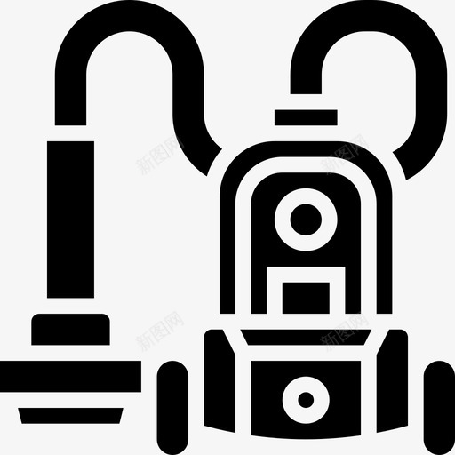 吸尘器家用电器11字形图标svg_新图网 https://ixintu.com 吸尘器 字形 家用电器