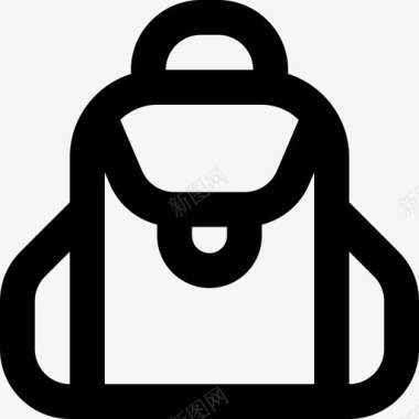 背包袋子和包裹2线性图标图标