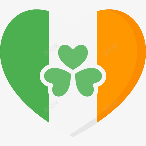 心脏爱尔兰4平坦图标svg_新图网 https://ixintu.com 平坦 心脏 爱尔兰4