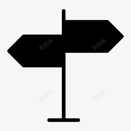 方向箭头选择图标svg_新图网 https://ixintu.com 冬季标志 方向 箭头 路标 路线 选择