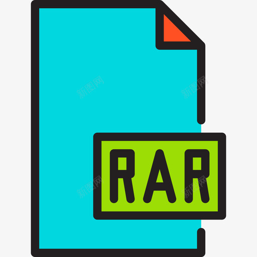 Rar文件和文件夹11线性颜色图标svg_新图网 https://ixintu.com Rar 文件 文件夹 线性 颜色