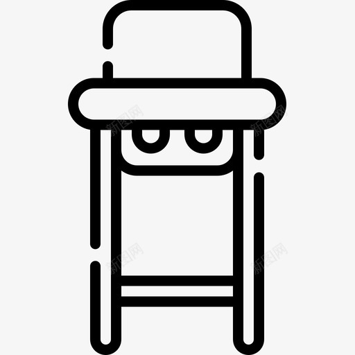 高脚椅家具30件直线型图标svg_新图网 https://ixintu.com 30件 家具 直线 线型 高脚