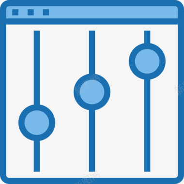 网站网站用户界面2蓝色图标图标