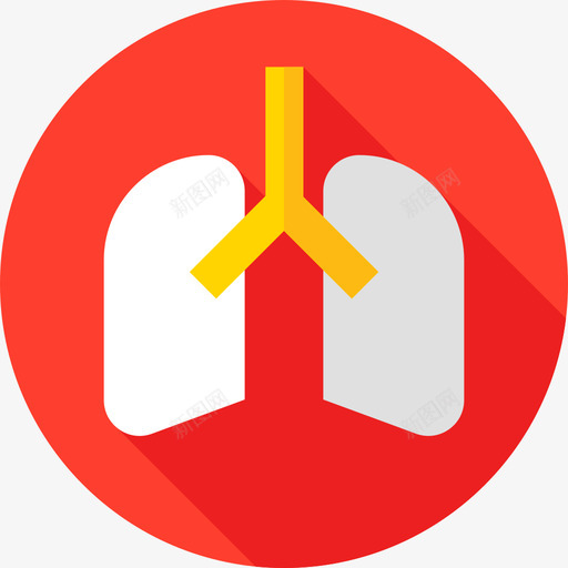 肺健康79平坦图标svg_新图网 https://ixintu.com 健康 平坦