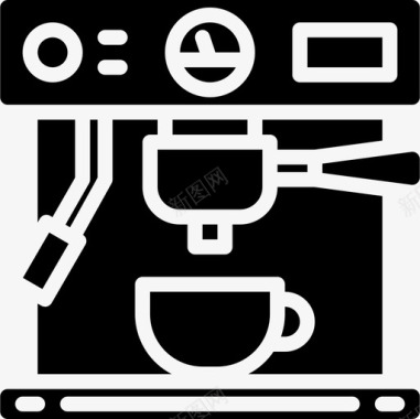 咖啡机咖啡厅75灌装图标图标