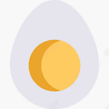 鸡蛋过敏2扁平图标图标