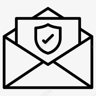 安全邮件邮件保护图标图标