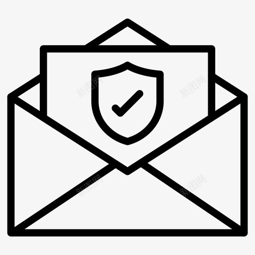 安全邮件邮件保护图标svg_新图网 https://ixintu.com internet安全线标志符号64像素 保护 安全邮件 屏蔽 邮件