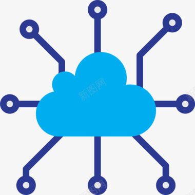 云计算云计算33扁平图标图标