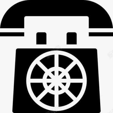 电话电话5填充图标图标
