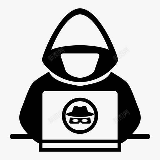 黑客匿名者犯罪图标svg_新图网 https://ixintu.com 匿名者 犯罪 网络 间谍 黑客