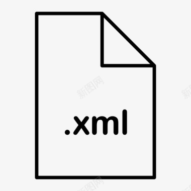 xml文件格式图标图标