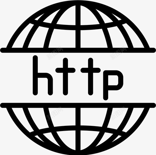 Http网站和电子邮件线性图标svg_新图网 https://ixintu.com Http 电子邮件 线性 网站