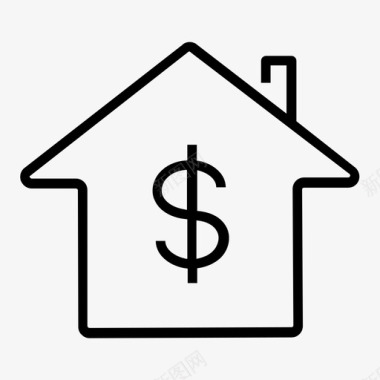 房屋贷款房屋抵押贷款图标图标