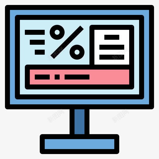 电脑广告34线性颜色图标svg_新图网 https://ixintu.com 广告 电脑 线性 颜色