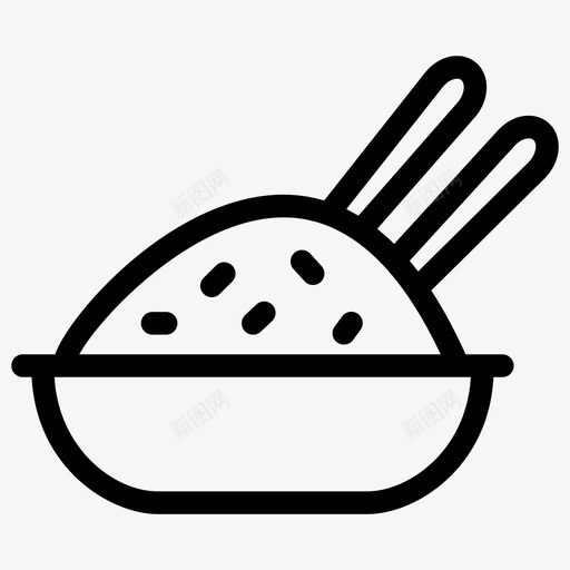 煮饭烹饪食物图标svg_新图网 https://ixintu.com 图标 快餐 水果 烹饪 煮饭 线图 蔬菜 食物