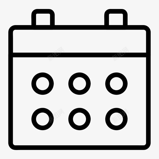 日历约会日期图标svg_新图网 https://ixintu.com 业务 事件 日历 日期 日程表 概要 约会