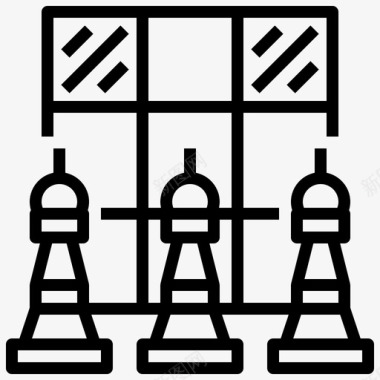国际象棋自由时间20直线图标图标