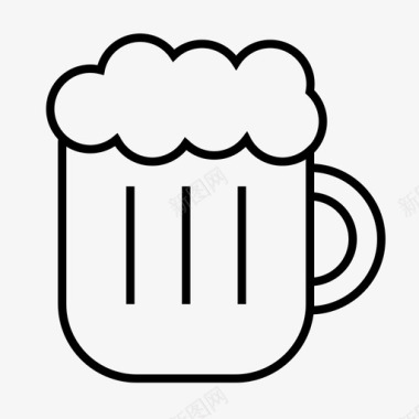 啤酒杯杯子饮料图标图标