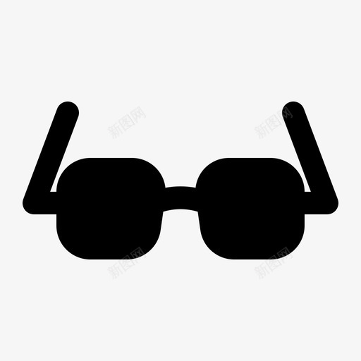 眼镜海滩夏天图标svg_新图网 https://ixintu.com 假期 夏天 夏季 太阳镜 字形 海滩 眼镜