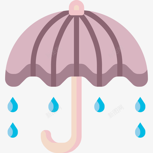 雨伞家具和家用29扁平图标svg_新图网 https://ixintu.com 家具 家用 扁平 雨伞