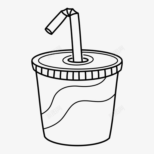 可乐杯子饮料图标svg_新图网 https://ixintu.com 可乐 杯子 果汁 饮料