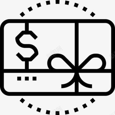 礼品卡客户忠诚度计划直系图标图标