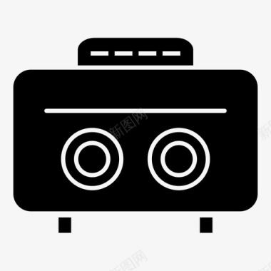 录音机盒式录音机盒式磁带图标图标