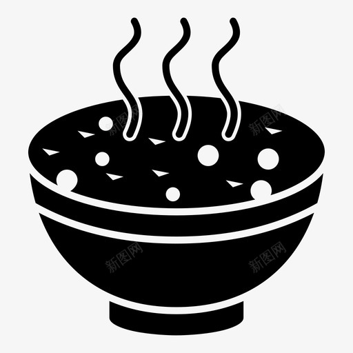汤碗煮图标svg_新图网 https://ixintu.com 吃 汤 热 煮 碗