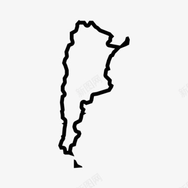 阿根廷地图布宜诺斯艾利斯国家图标图标