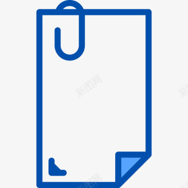 附件文件和文件夹9蓝色图标图标