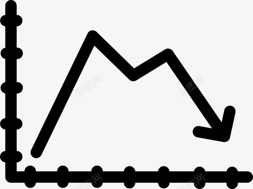 向下图表财务图表图标svg_新图网 https://ixintu.com 向下 图表 统计 财务 销售