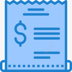 蓝色支票支票购物和电子商务8蓝色图标高清图片