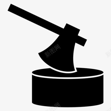 斧头建筑刀具图标图标
