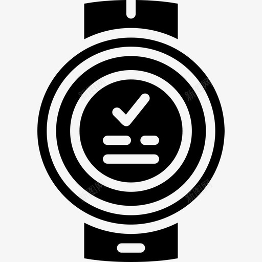 智能手表用户界面智能手表2固态图标svg_新图网 https://ixintu.com 固态 手表 智能 用户界面