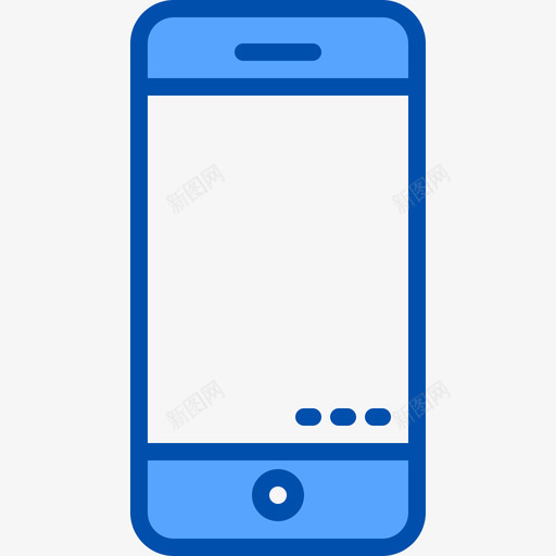 手机生活方式3蓝色图标svg_新图网 https://ixintu.com 手机 生活方式3 蓝色