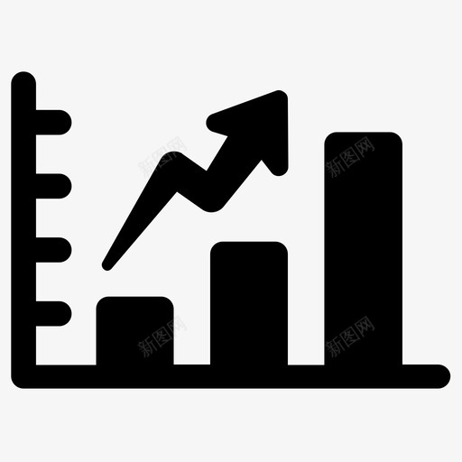 分析增长统计图标svg_新图网 https://ixintu.com 分析 分析图 图表 增长 报告 数据 统计 趋势