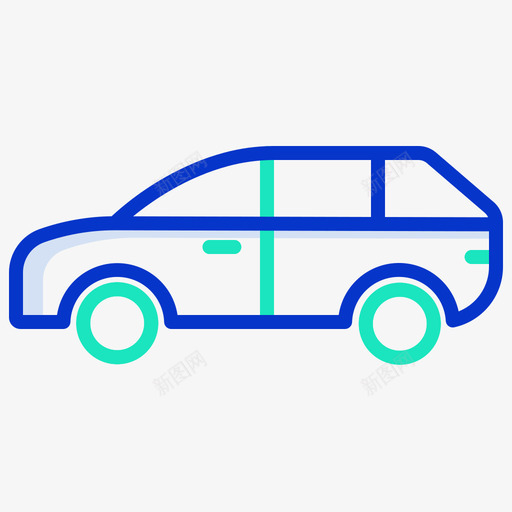 Suv轿车运输134轮廓颜色图标svg_新图网 https://ixintu.com Suv 轮廓 轿车 运输 颜色