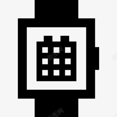 smartwatch日历日期网格图标图标
