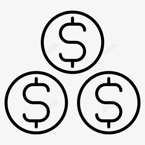 硬币货币美元图标svg_新图网 https://ixintu.com 工具概述1 支付 硬币 美元 货币
