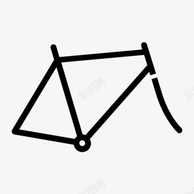自行车车架自行车叉子图标图标