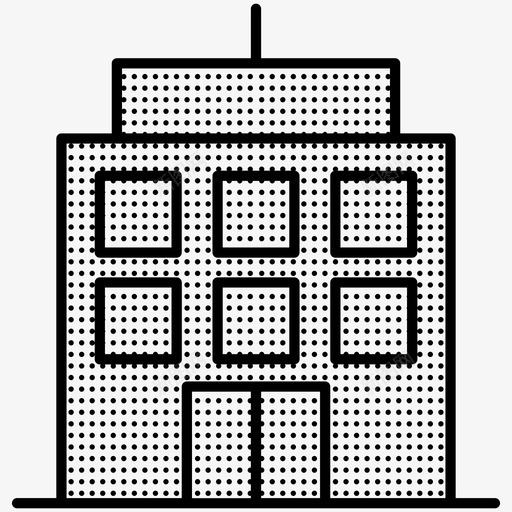 建筑房地产办公楼星罗棋布图标svg_新图网 https://ixintu.com 办公楼星罗棋布 建筑 房地产