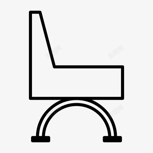 椅子办公室休息图标svg_新图网 https://ixintu.com 休息 办公室 坐下 座位 椅子