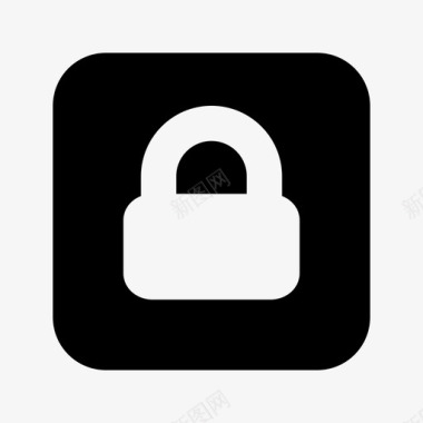 锁定挂锁隐私图标图标