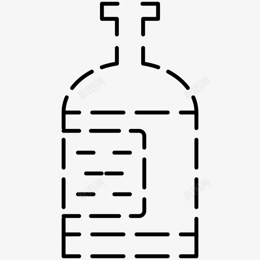 酒瓶伏特加餐厅的图标svg_新图网 https://ixintu.com 伏特加 酒瓶 餐厅的图标