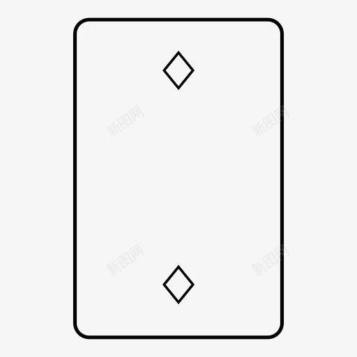 2个方块牌玩图标svg_新图网 https://ixintu.com 2个方块 扑克 扑克牌轮廓 牌 玩