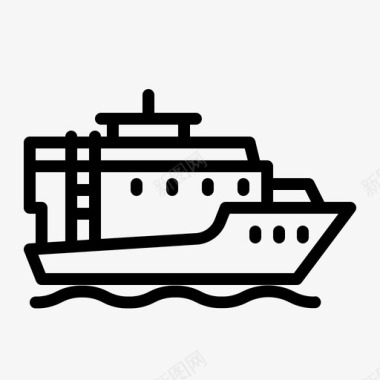 船舶公共交通图标图标