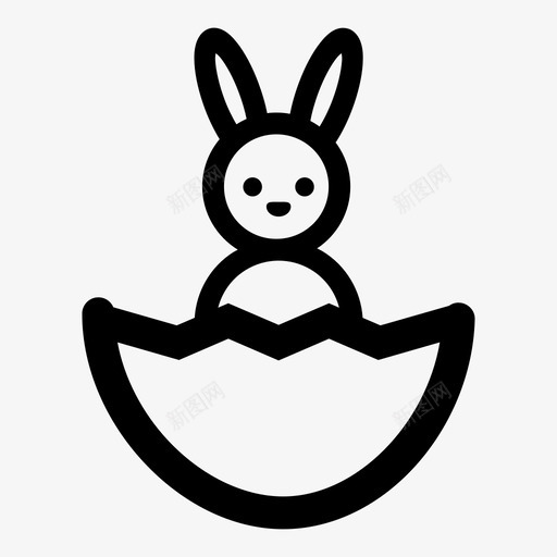 复活节彩蛋兔子动物巧克力图标svg_新图网 https://ixintu.com 动物 复活节彩蛋兔子 巧克力