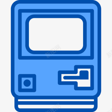 Mac复古小工具8蓝色图标图标