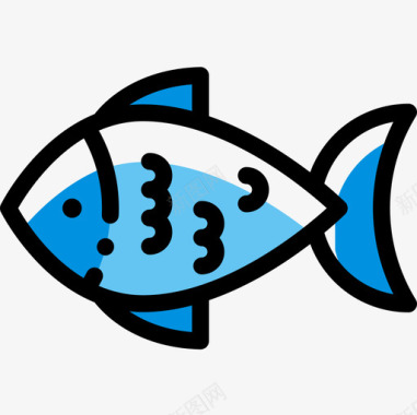 鱼健康食品15颜色省略图标图标